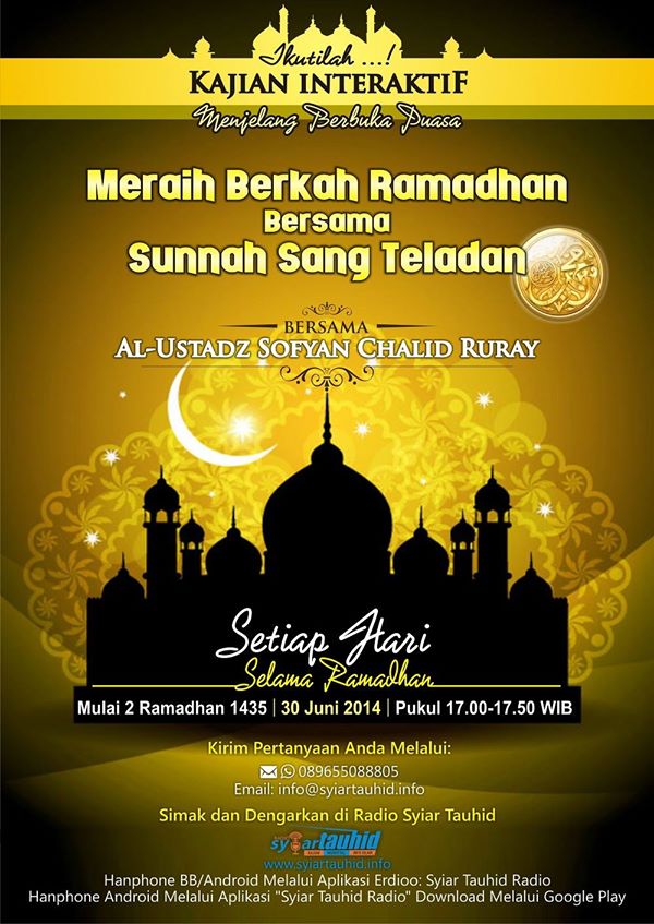 Siaran Ramadhan Jelang Buka