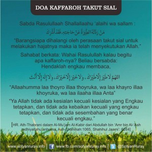 Doa Kaffaroh Takut Sial