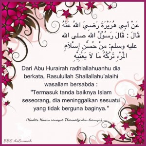 Tanda Baiknya Keislaman Seseorang