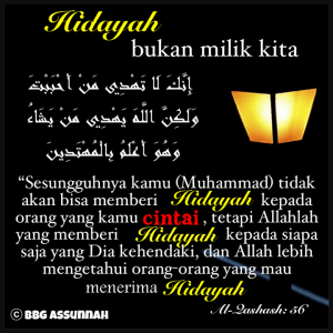 Hidayah bukan Milik Kita
